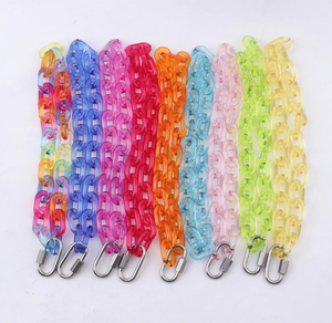 Chaîne de maillons en résine époxy, dernières nouveautés, décoration murale, best-seller, multicolore, chaîne de maillons en résine transparente - Product Image 1