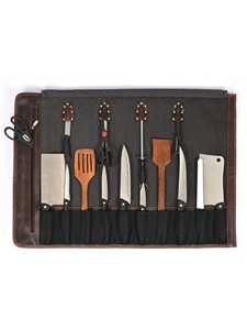Kit de herramientas mecánicas de cuero para Chef y carnicero, bolsa personalizada de alta calidad, rollo de cuero enrollado Flexible, LKR-0005 - Product Image 3