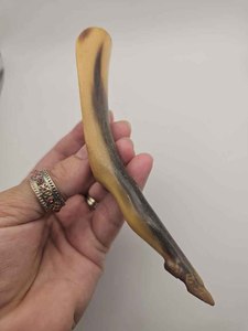 Horn shoe handmade natural buffalo horn shoe horn curved design smooth finish durable footwear <b>helper</b> premium quality tool - Product Image 2