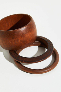 Bracelets en bois faits à la main pour femmes, design AL WAHAB OVERSEAS, cadeaux pour un usage quotidien, arrivée récente, artisanat naturel - Product Image 3