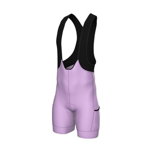 Cuissard de cyclisme pour femme, violet, ajusté, en spandex et nylon, séchage rapide, respirant, avec poches - Product Image 1
