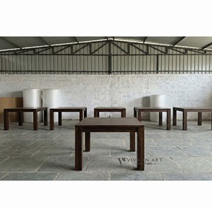 Mesa de Centro de Madera Ecológica y Duradera de Diseño, con Marco de Madera Sólida, Altura Ajustable, Mueble Moderno para el Hogar con Estilo - Product Image 4