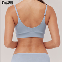 Ensemble de lingerie pour femmes Pretty Bebo, soutien-gorge court et culotte unis, design tendance, finition lavée, vente en gros du Pakistan