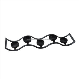 Bougeoir en métal d'intérieur moderne avec finition 2 tons pour Villa Dîner Mariages et centre de table de Noël - Product Image 6