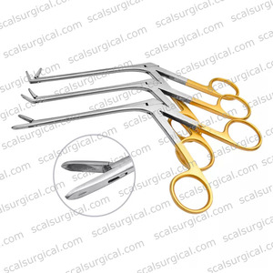 Juego de Pinzas Nasales Weil Blakesley Rectas Ascendentemente Curvadas 45/90, Instrumentos Quirúrgicos ORL para Cirugía de Senos Nasales, Acero Inoxidable Alemán - Product Image 3