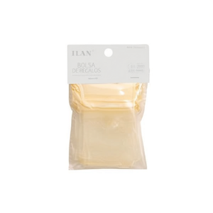 Sacchetti regalo ILAN 8 pezzi color crema 5x7 cm per regali - Product Image 1