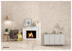 Azulejos de porcelana de lujo de diseño 60X120CM 600X1200MM 24X48 Acabado brillante Formato grande Superficie elegante para interiores modernos - Product Image 2