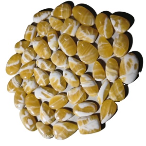 Prix de gros – Pierres précieuses naturelles de haute qualité, pierre jaune de guérison, artisanat en cristal de jaspe pour la fabrication de bijoux - Product Image 4