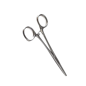 Pinces hémostatiques droites et courbées en acier inoxydable de 5 pouces avec poignée verrouillable pour la chirurgie médicale (vente en gros) - Product Image 2