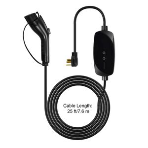 Chargeur portable pour véhicule électrique de niveau 2, 32 ampères, courant réglable, 240V, NEMA 14 50P, câble de charge de 25 pieds, interface de type 1 - Product Image 6