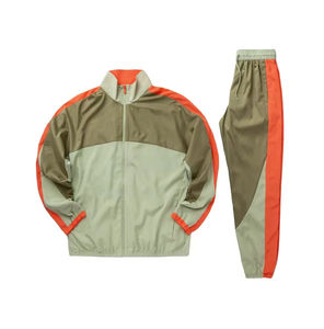 Zipper Panel Work Nylon Windbreaker <b>Set</b> Custom Wholesale USA Casual Fall Jacket Pants Urban Street Outfit Factory Supplier Style - Product Image 6