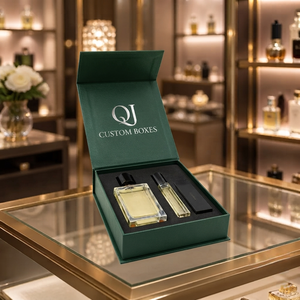 Boîte cadeau de parfum de luxe biodégradable noire, boîte d'emballage rigide en carton magnétique personnalisée, sac en papier avec votre propre logo - Product Image 2