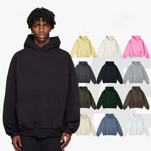 Sweat-shirt à capuche tendance 380G en coton 100% lourd délavé, avec logo frontal, coupe oversize, anti-boulochage, en tissu éponge pour l'automne - Product Image 5