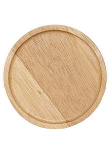 Bandeja redonda multiusos de madera de mango para servir té, café, desayuno, aperitivos, diseño duradero para la cocina y la mesa de comedor. - Product Image 6