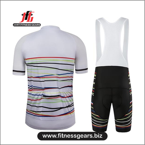 JUST FITNESS GEARS Conjunto de Uniformes de Ciclismo Sublimados sin Mangas de Secado Rápido 100% Spandex/Poliéster de Alta Calidad para Adultos | - Product Image 4