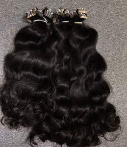 MEILLEUR ruban d'extensions de cheveux vietnamiens Super Double dessiné en gros dans les styles de cheveux humains 100% raides et de vagues naturelles - Product Image 1