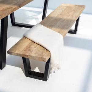 Vandana Falcon Orion – Banc en bois de manguier avec pieds en fer - Product Image 2