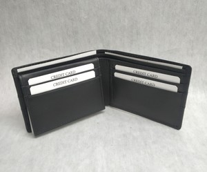 Classic Nappa <b>Leather</b> <b>Wallet</b> Anti Theft RFID Credit <b>Card</b> Cash Slim Bifold Purse Custom Logo <b>Man</b> Selling Bulk Export India Supply - Product Image 3