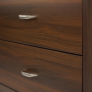 Table de chevet Nikaula en teck massif de haute qualité, couleur brun foncé, pour chambre à coucher, salon, etc. - Product Image 5