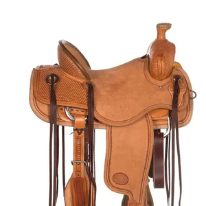 Sillín de Cuero SureMed Instruments para Caballo, Estilo Western, Ajustable, Antideslizante, Cómodo y Duradero, para Montar a Caballo, para Ranchos y para Atar Ganado - Product Image 2