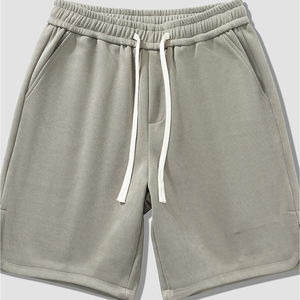 Shorts de sport pour hommes en coton doux, respirants, avec taille élastique confortable, impression de logo personnalisée, shorts d'été très demandés - Product Image 3