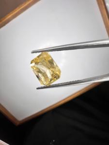 Saphir Jaune Naturel Facetté Pierre Précieuse Non Montée pour Fabricant et Exportateur de Bijoux de Luxe Haute Qualité - Product Image 2