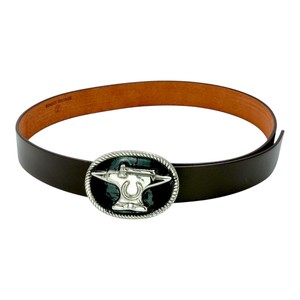 Cinturón de Cuero con Hebilla de Herradura de Caballo, Diseño Clásico Occidental para Hombres y Mujeres, Cinturones y Accesorios de Estilo Campestre Ecológicos - Product Image 2
