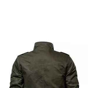 Chaqueta Bomber de Lona con Cuello Alto, Estampada, Cortavientos, con Cierre, para Invierno, Venta al Por Mayor - Product Image 1