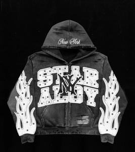 Sweat-shirt Surdimensionné à la Mode pour Homme, Cardigan à Capuche avec Double Fermeture Éclair, Nouvelle Collection Polaire, Automne Hiver, 2025G, 350 - Product Image 2