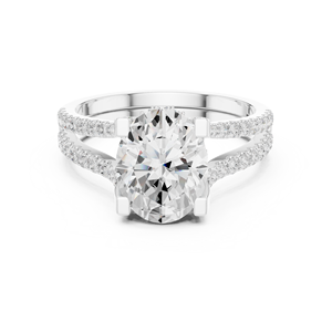 Anillo de Compromiso y Boda para Mujer, Oro Sólido de 14k, Certificado IGI, Diamante Cultivado en Laboratorio de 1.50 CT, Corte Ovalado, E VS1, Venta Caliente - Product Image 6