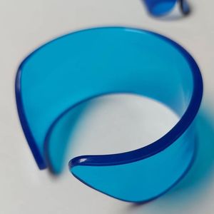 Glossy Clear Resin Bangles Chunky <b>Stack</b> Daily Wear Party Festive Handmade Retro Jewelry Lucite <b>Bracelet</b> Accessory Hand Cuff - Product Image 1