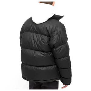 Chaqueta Bomber de Lona Acolchada con Cierre y Logotipo Personalizado de Alta Calidad, Colección de Invierno, para Hombre, Cuello Alto, Estilo Casual para Exteriores - Product Image 3