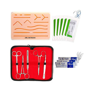Instruments de suture chirurgicale professionnels, kit de suture de premier choix, mannequin pour la formation des étudiants en médecine, ensemble en acier inoxydable réutilisable - Product Image 5