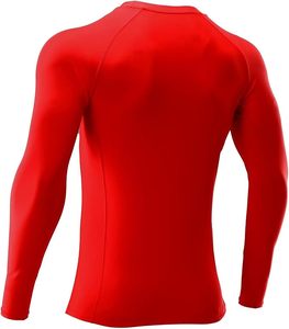 Camiseta de Compresión de Manga Larga de Secado Rápido con Cuello Alto para Hombre, Spandex/Nylon, Estampado Digital, Suministro de Fábrica - Product Image 5