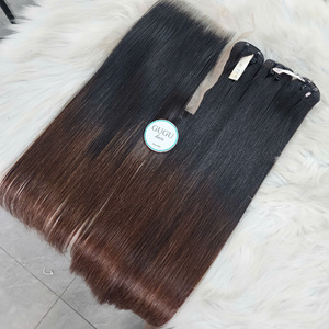Vietnamese Virgin Remy Hair Extensions Machine Double Weft Raw 8-30 Inches Bone Straight Loose <b>Deep</b> <b>Wave</b> <b>Wig</b> - Product Image 2