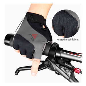 Gants de cyclisme et de fitness demi-doigts pour hommes et femmes, antidérapants, respirants, extensibles, longueur poignet, pour la course et la randonnée - Product Image 3
