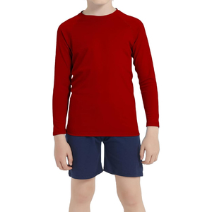 Customized Black Eco-Friendly Full Sleeve <b>Rash</b> Guard Swim <b>Vest</b> for <b>Kids</b> Boys and Girls-Breathable Anti-UV Customizable Color - Product Image 2