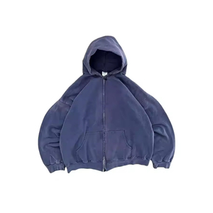 Sweat-shirt à capuche en molleton de coton de haute qualité, épais, personnalisable, fabrication OEM - Product Image 4