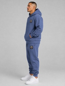 Survêtements d'hiver personnalisés OEM, style streetwear, à capuche, imprimés, ensemble 2 pièces, sweat-shirt à capuche, pantalon de survêtement en coton, décontracté pour hommes - Product Image 5