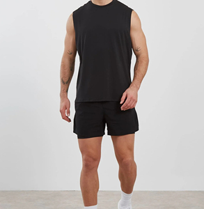 Débardeurs de sport pour hommes personnalisés de haute qualité, respirants, en polyester uni, pour la gym, la course et l'entraînement – Vente en gros - Product Image 5