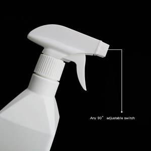 300ml 500ml White HDPE Plastic <b>Mist</b> Spray Square <b>Bottle</b> Gardening Household Cleaning Liquid Soap Leak Proof Detergent <b>Bottles</b> - Product Image 5