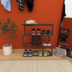 Elegant <b>Shoe</b> Rack Multi Tier <b>Floating</b> Organizer Space Saving Design Strong Load Bearing Frame Modern Entryway Storage <b>Display</b> - Product Image 1