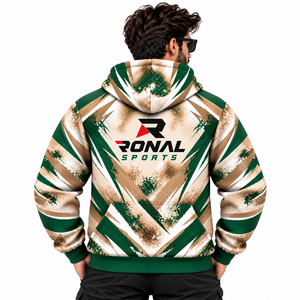 Venta al por mayor de fábrica: Sudaderas con capucha lisas de poliéster personalizables con logo para hombre, ideales para estampar, sudaderas oversize en la mejor oferta 2026 - Product Image 4