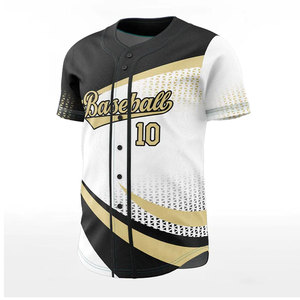 OEM Manufacturer Blank Stitched Baseball Jerseys High Quality Fully Dye Sublimation Breathable Baseball Jersey for Men - Product Image 3