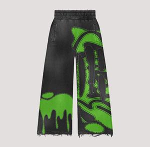 Ensembles de survêtements évasés personnalisés avec impression sérigraphique et effet délavé à l'acide, survêtements délavés à l'acide, ensembles de survêtements avec impression en relief pour hommes - Product Image 5