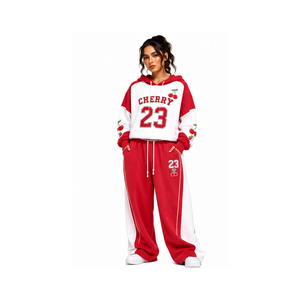 Premium Drop Shoulder Hoodie Baggy <b>Trouser</b> Tracksuit Set Luxury Casual Streetwear Gym Fitness Athletic Sportswear - Product Image 1