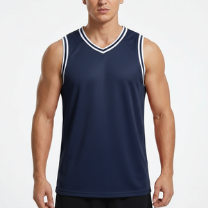 Customized Basketball Jersey Tank Tops OEM Sublimation Basketball Uniform Embroidery Reversible Polyester Basketball Jersey - Product Image 1