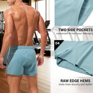 Nouveauté : Shorts en polaire pour homme, personnalisables avec logo OEM, couleur unie, séchage rapide, écologiques, faciles à porter. - Product Image 4