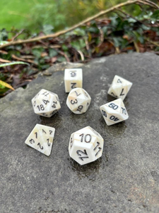 Polished Animal Bone Six Sided Gaming <b>Dice</b> with Buffalo and Camel Designs By PERFECT ENTERPRISES - Product Image 5