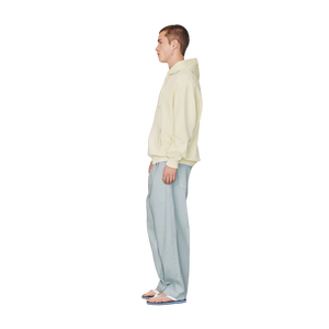 Jean en denim de coton bleu clair coupe droite et ample pour homme – Idéal pour l'été - Product Image 2